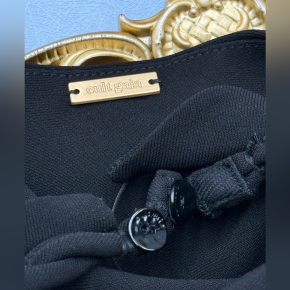 🆕 CULT GAIA 🧿 NWOT Elliana Calla Lily Floral Appliqué Mini, Black - Sz 10 - Picture 15 of 16